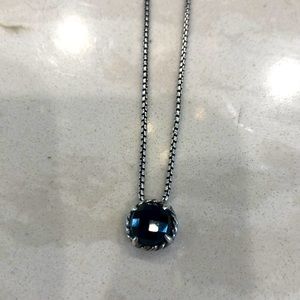 David Yurman Chatelaine Pendant Necklace with Black Onyx $275